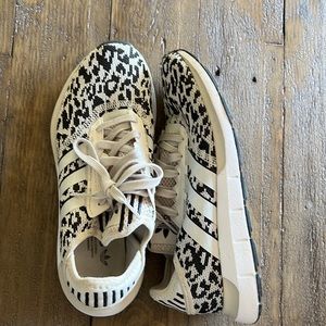 Adidas leopard print sneakers size 8